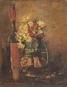 Vincent Van Gogh Vase with Carnation and Roses and a Bottle (nn04) oil painting picture wholesale